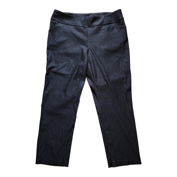 Tribal heathered black pull on stretch mid-rise straight leg slacks Size 18W N… - Picture 1 of 6
